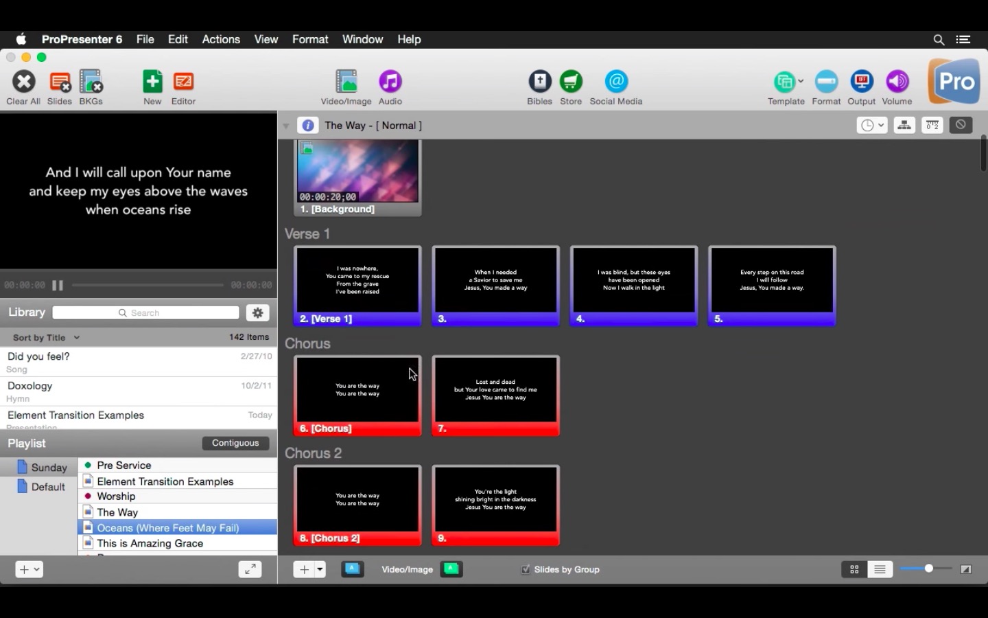 ProPresenter 7.4.2.117703186 两个屏幕的演示系统