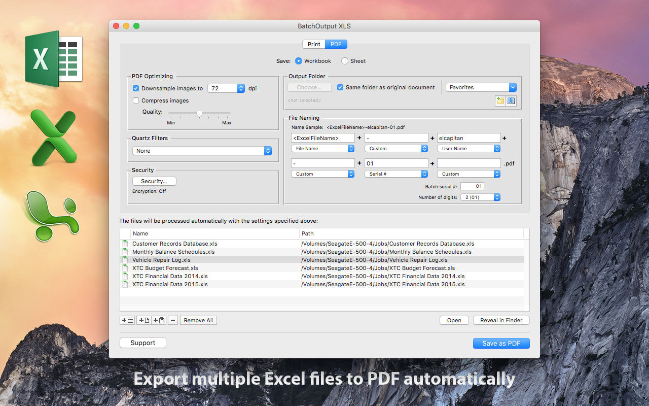 BatchOutput XLS 2.5.13 从Excel自动打印和导出PDF BatchOutput XLS 2.5.13 从Excel自动打印和导出PDF