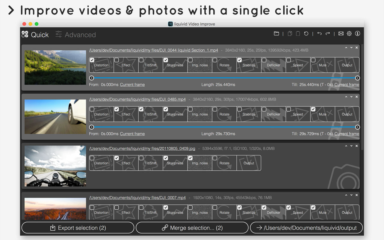 liquivid Video Improve 2.8.3 视频和照片编辑器 liquivid Video Improve 2.8.3 视频和照片编辑器
