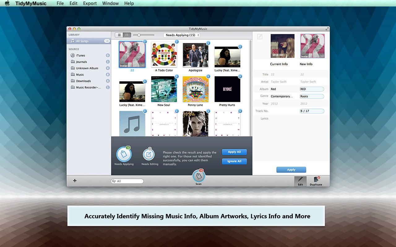 Wondershare TidyMyMusic 3.0.2.1 音乐信息管理工具 Wondershare TidyMyMusic 3.0.2.1 音乐信息管理工具