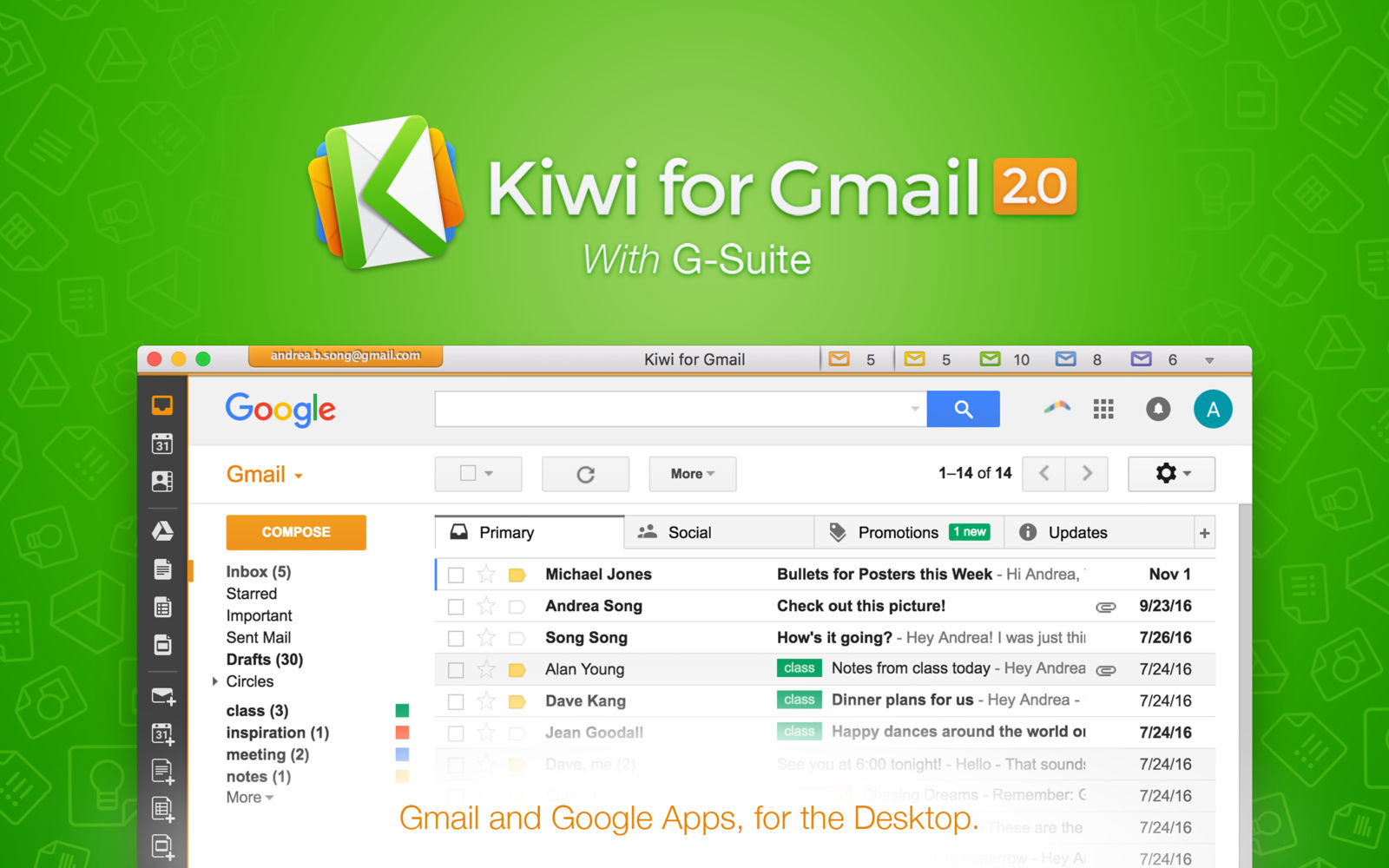Kiwi for Gmail 2.0.40 Gmail邮箱客户端 Kiwi for Gmail 2.0.40 Gmail邮箱客户端