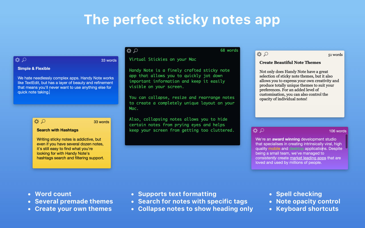Handy Note 1.1.1 便利贴应用程序