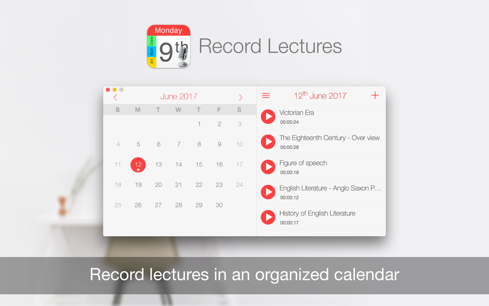 Record Lectures 3.1.4 讲座会议记录软件 Record Lectures 3.1.4 讲座会议记录软件