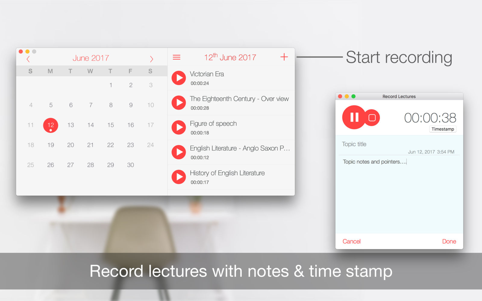Record Lectures 3.1.4 讲座会议记录软件 Record Lectures 3.1.4 讲座会议记录软件
