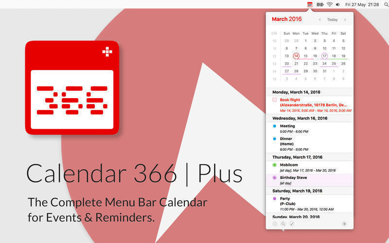 Calendar 366 II 2.8.4 好用的日历提醒软件 Calendar 366 II 2.8.4 好用的日历提醒软件