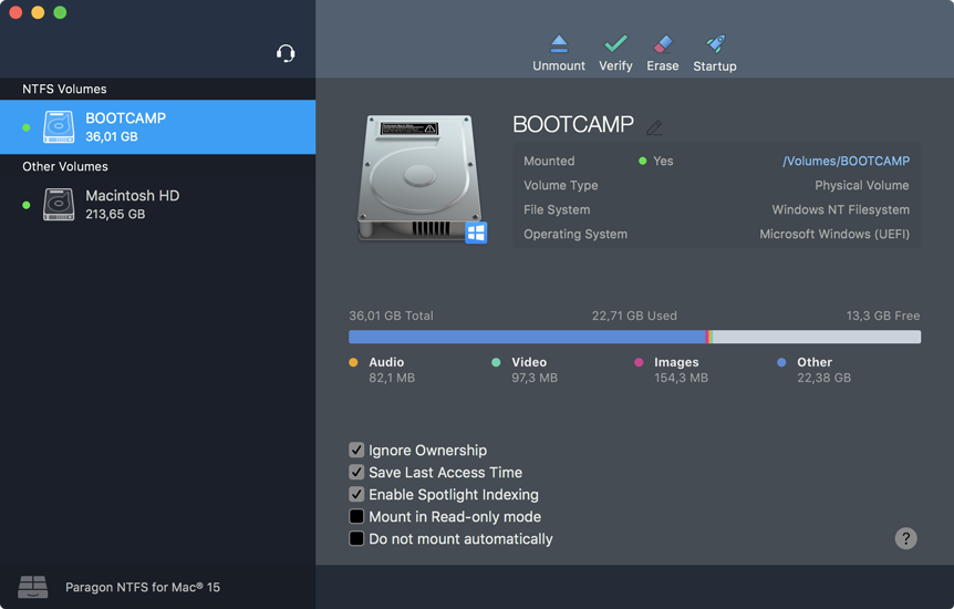 Paragon NTFS for Mac 15.5.106 Mac上的NTFS读写工具 Paragon NTFS for Mac 15.5.106 Mac上的NTFS读写工具