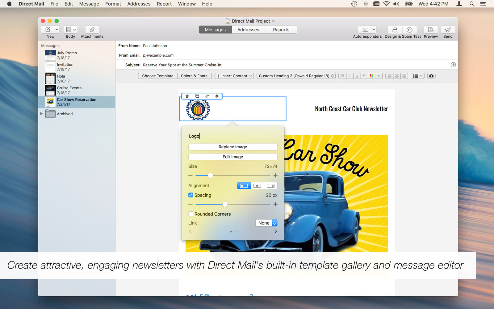 Direct Mail 5.7.1 Mac电子邮件营销软件 Direct Mail 5.7.1 Mac电子邮件营销软件