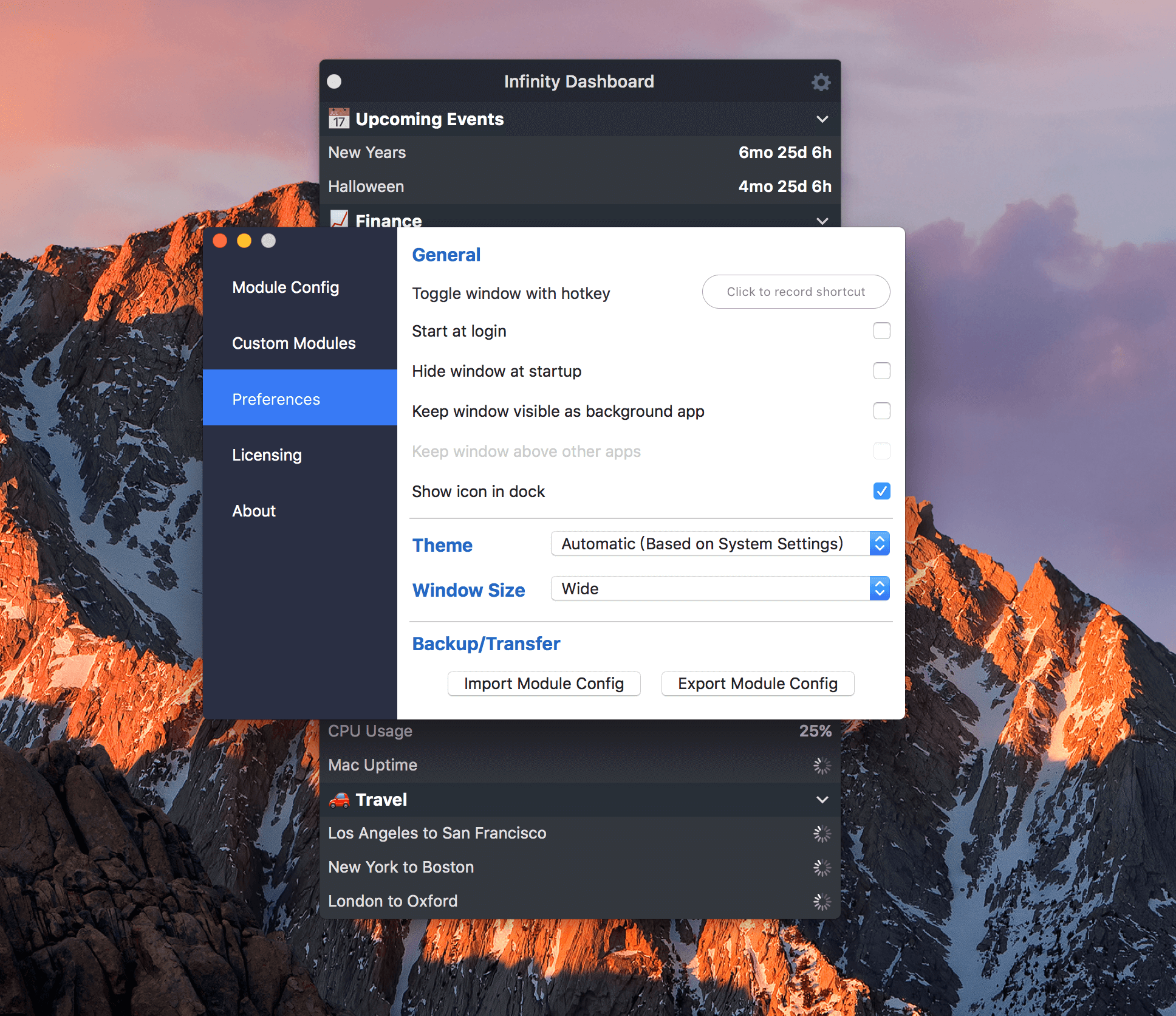 Infinity Dashboard 1.4.9 应用程序管理 Infinity Dashboard 1.4.9 应用程序管理