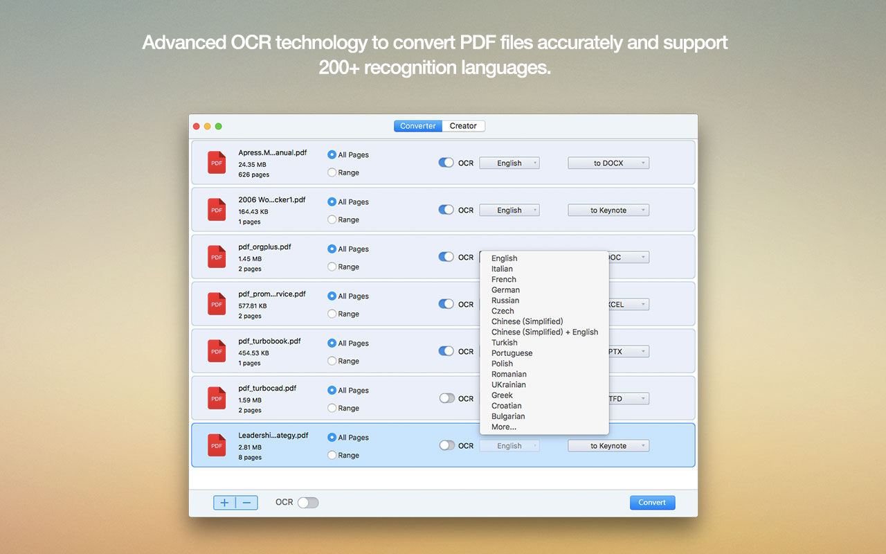 Cisdem PDF Converter OCR 7.5.0 PDF文字识别转换工具 Cisdem PDF Converter OCR 7.5.0 PDF文字识别转换工具