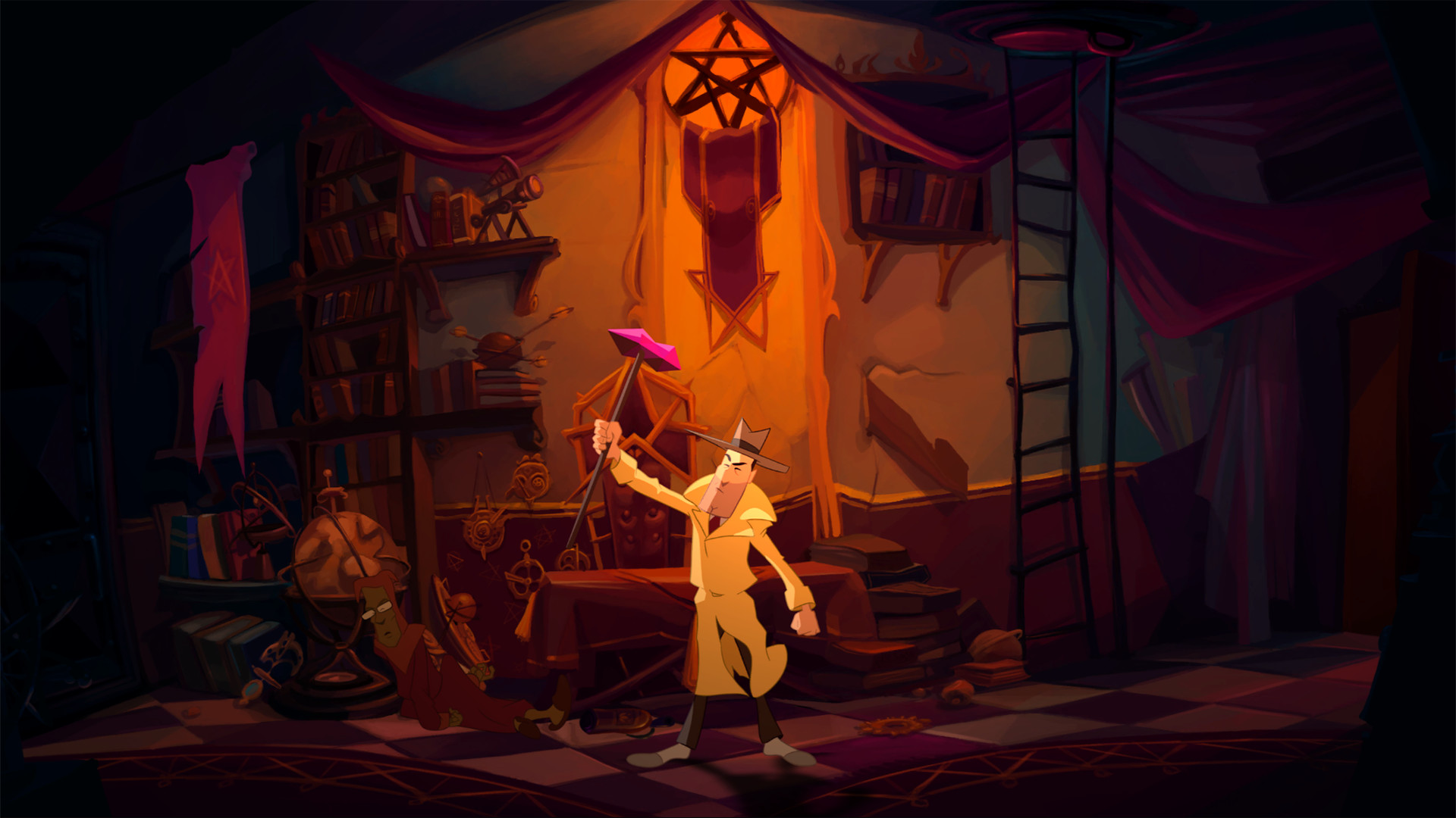 月相魔影-克苏鲁之路(Gibbous - A Cthulhu Adventure) 1.0 手绘风冒险探索游戏 月相魔影-克苏鲁之路(Gibbous - A Cthulhu Adventure) 1.0 手绘风冒险探索游戏