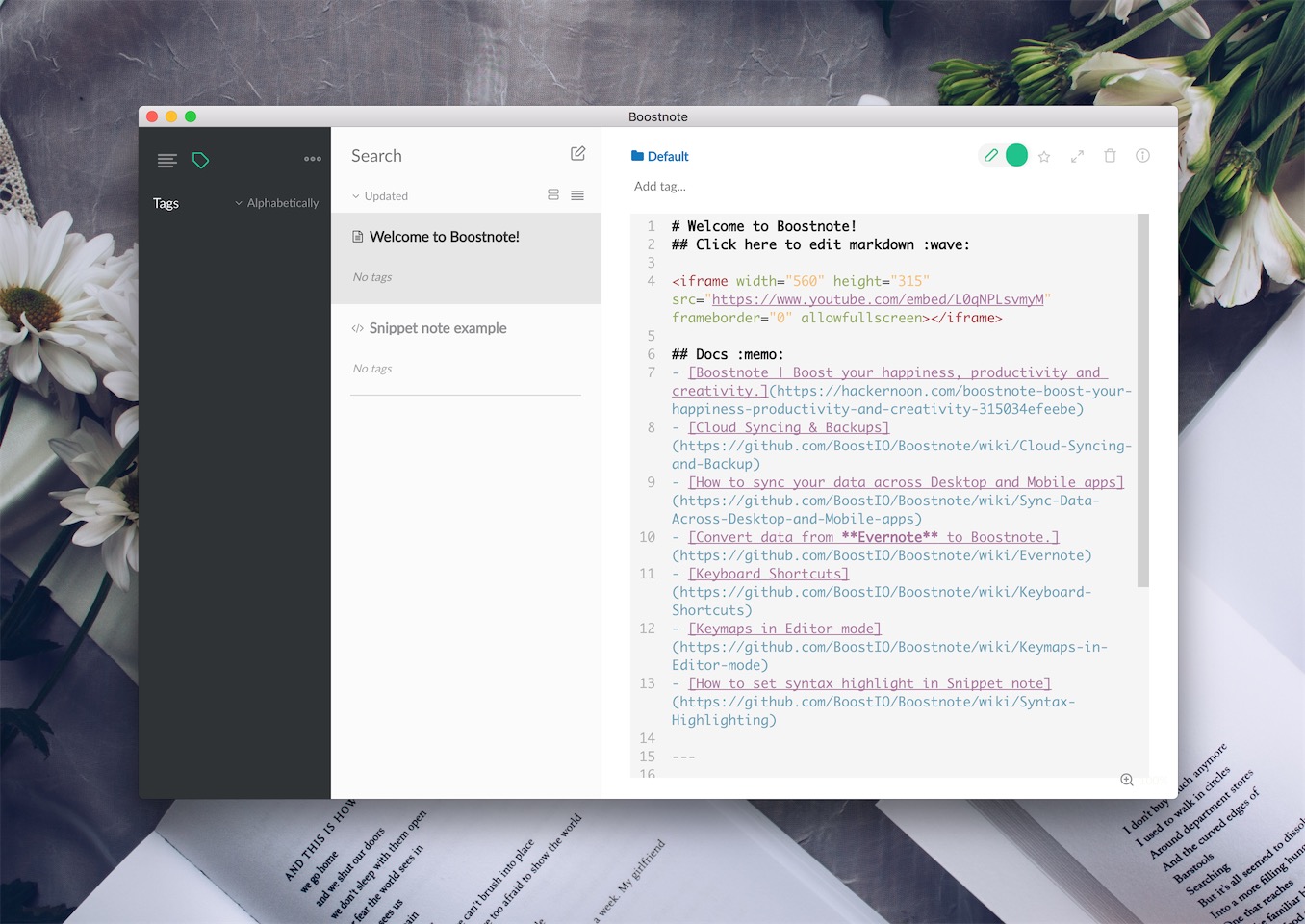 Boostnote 0.11.17 为程序员量身定做的笔记应用 Boostnote 0.11.17 为程序员量身定做的笔记应用