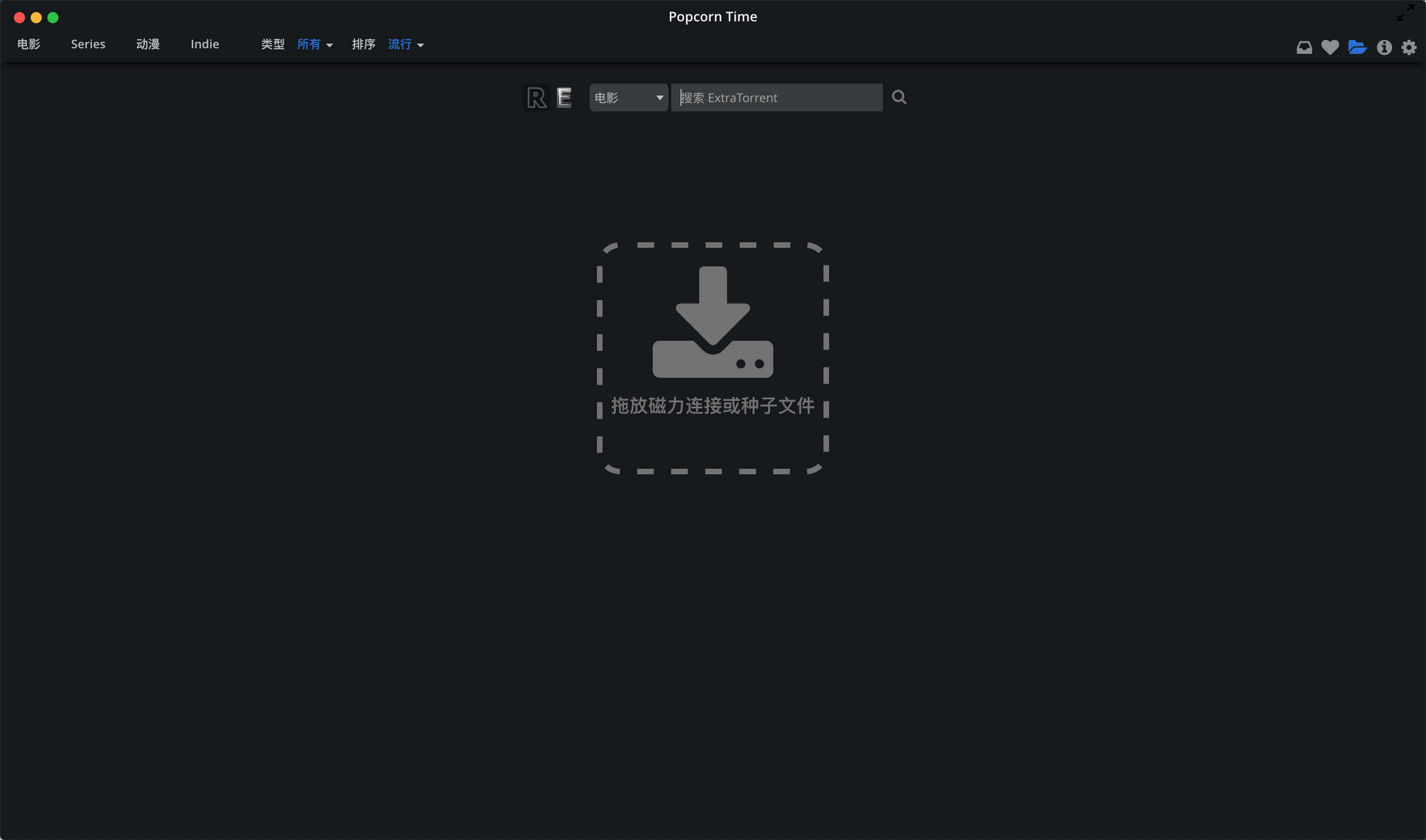 Popcorn Time 0.3.10 BT种子视频播放器 Popcorn Time 0.3.10 BT种子视频播放器