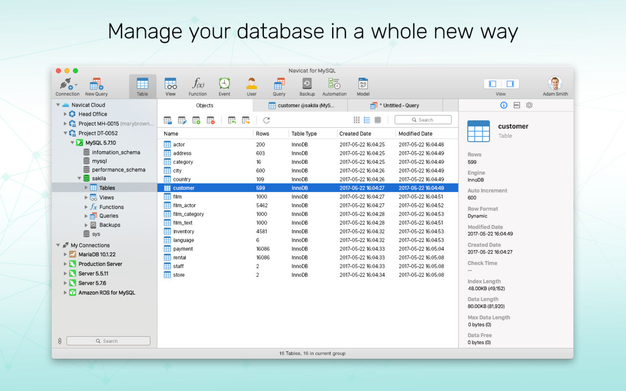 Navicat for MySQL 12.1.19 管理和开发MySQL工具 Navicat for MySQL 12.1.19 管理和开发MySQL工具