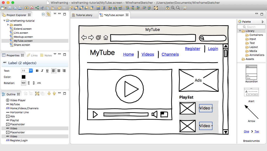 WireframeSketcher 6.1.0 桌面、Web、APP的原型创建工具 WireframeSketcher 6.1.0 桌面、Web、APP的原型创建工具