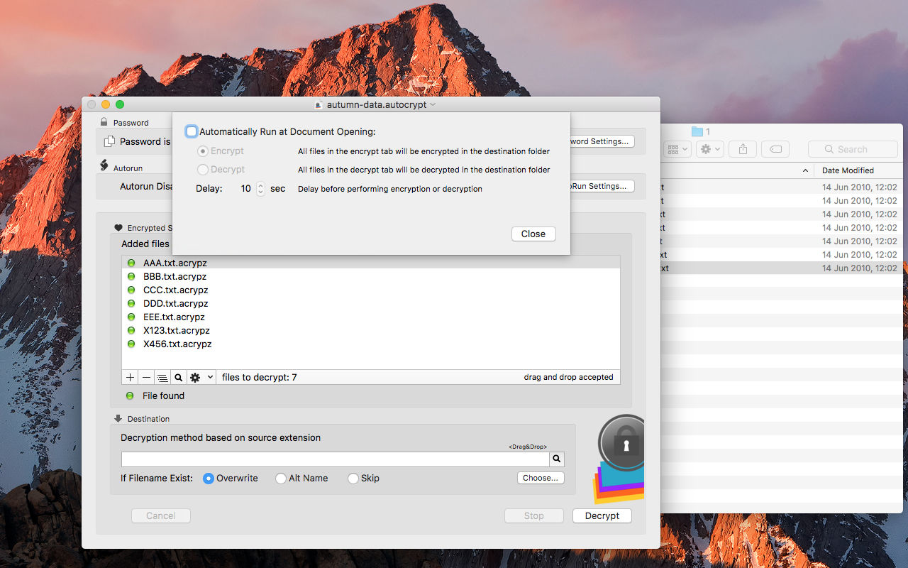 AutoCrypt 2.4.1 文档加密与解密软件 AutoCrypt 2.4.1 文档加密与解密软件