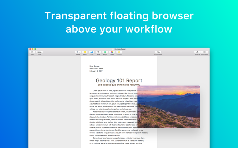 Fluid Browser 1.6 透明浮动式浏览器