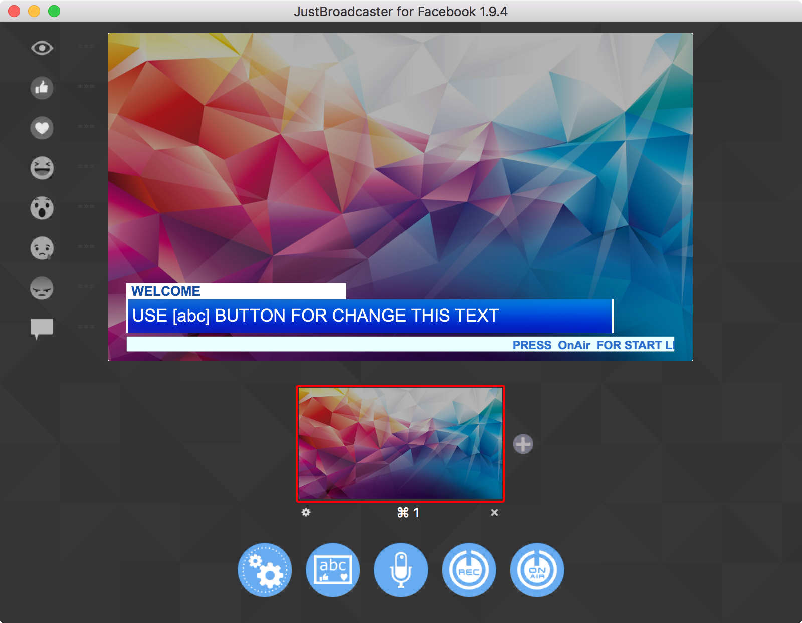 JustBroadcaster for Facebook 2.1.6 Facebook流式传输