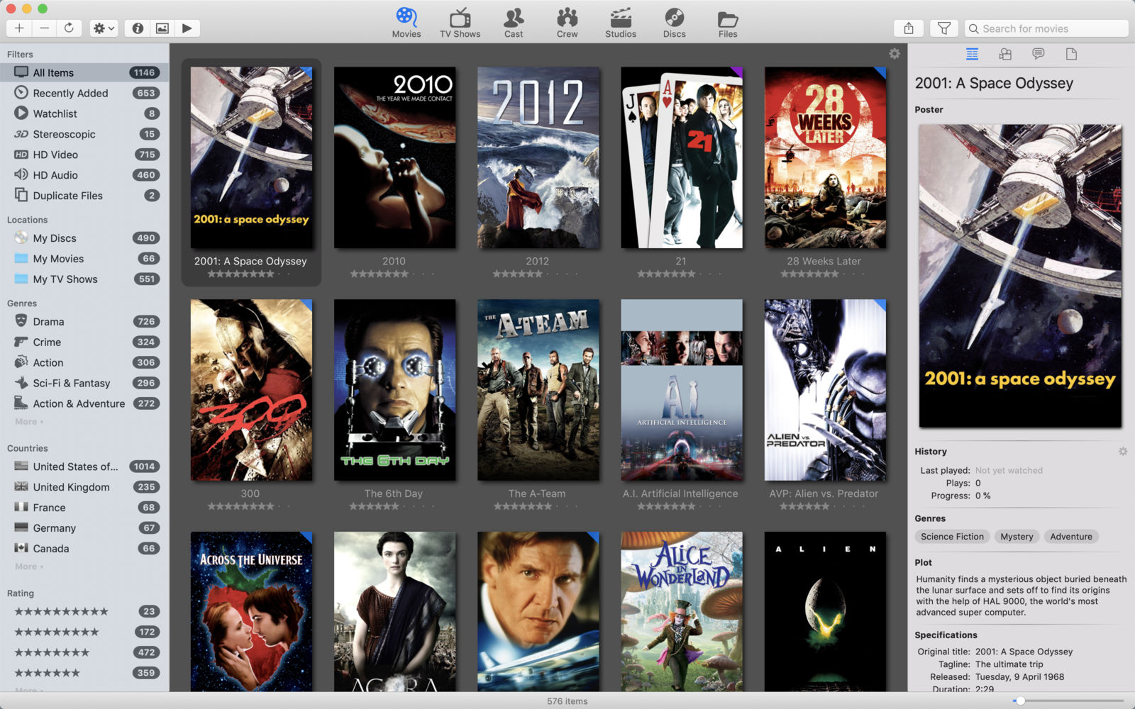 Movie Explorer Pro 2.0.2 电影数据库管理软件 Movie Explorer Pro 2.0.2 电影数据库管理软件