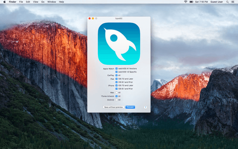 IconKit 10.1.1 Mac图标制作软件 IconKit 10.1.1 Mac图标制作软件