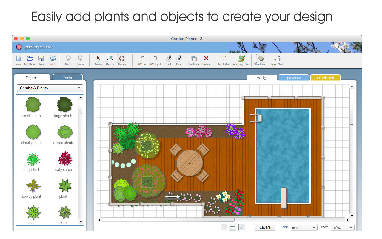 Garden Planner 3.6.36 花园和景观设计工具 Garden Planner 3.6.36 花园和景观设计工具