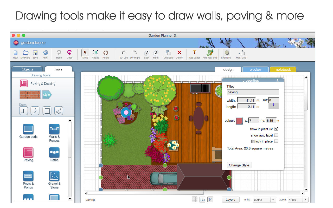 Garden Planner 3.6.36 花园和景观设计工具 Garden Planner 3.6.36 花园和景观设计工具