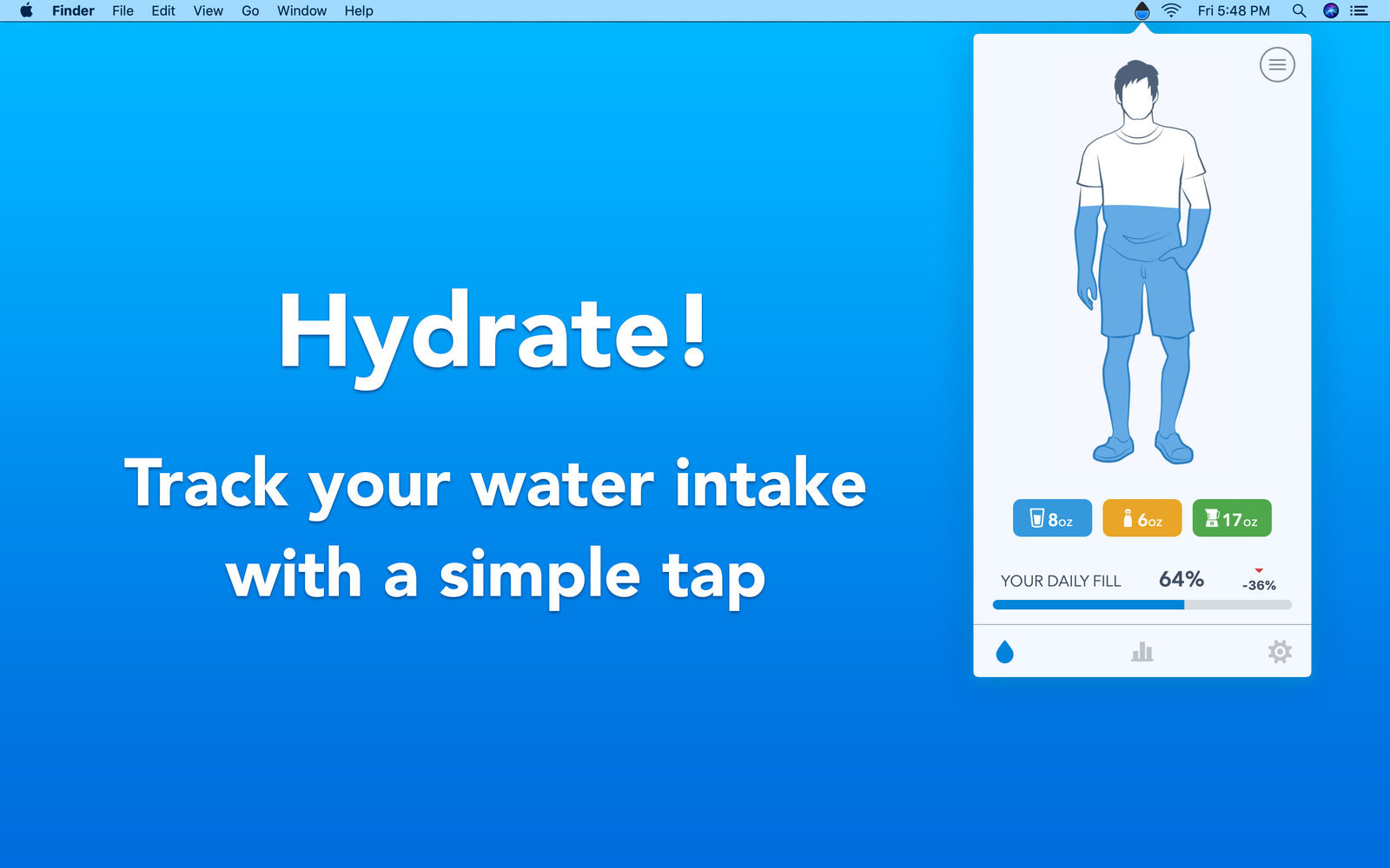 WaterMinder 1.2 跟踪您的每日饮水量 WaterMinder 1.2 跟踪您的每日饮水量