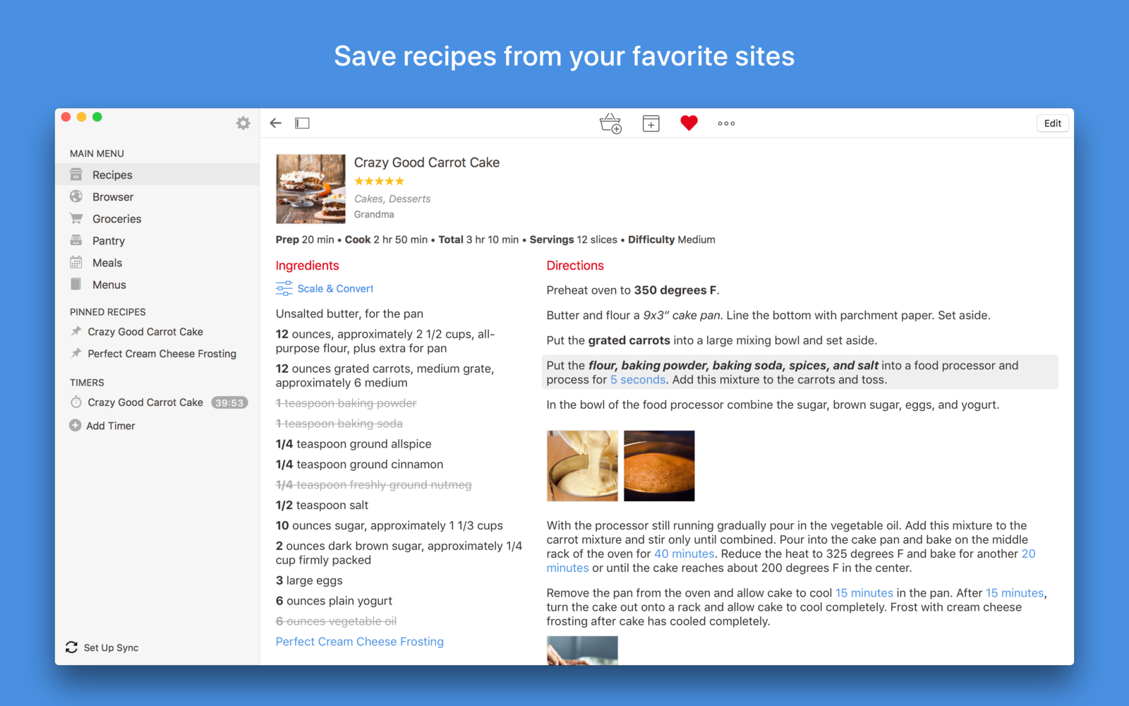 Paprika Recipe Manager 3.2.1 用户管理食谱软件