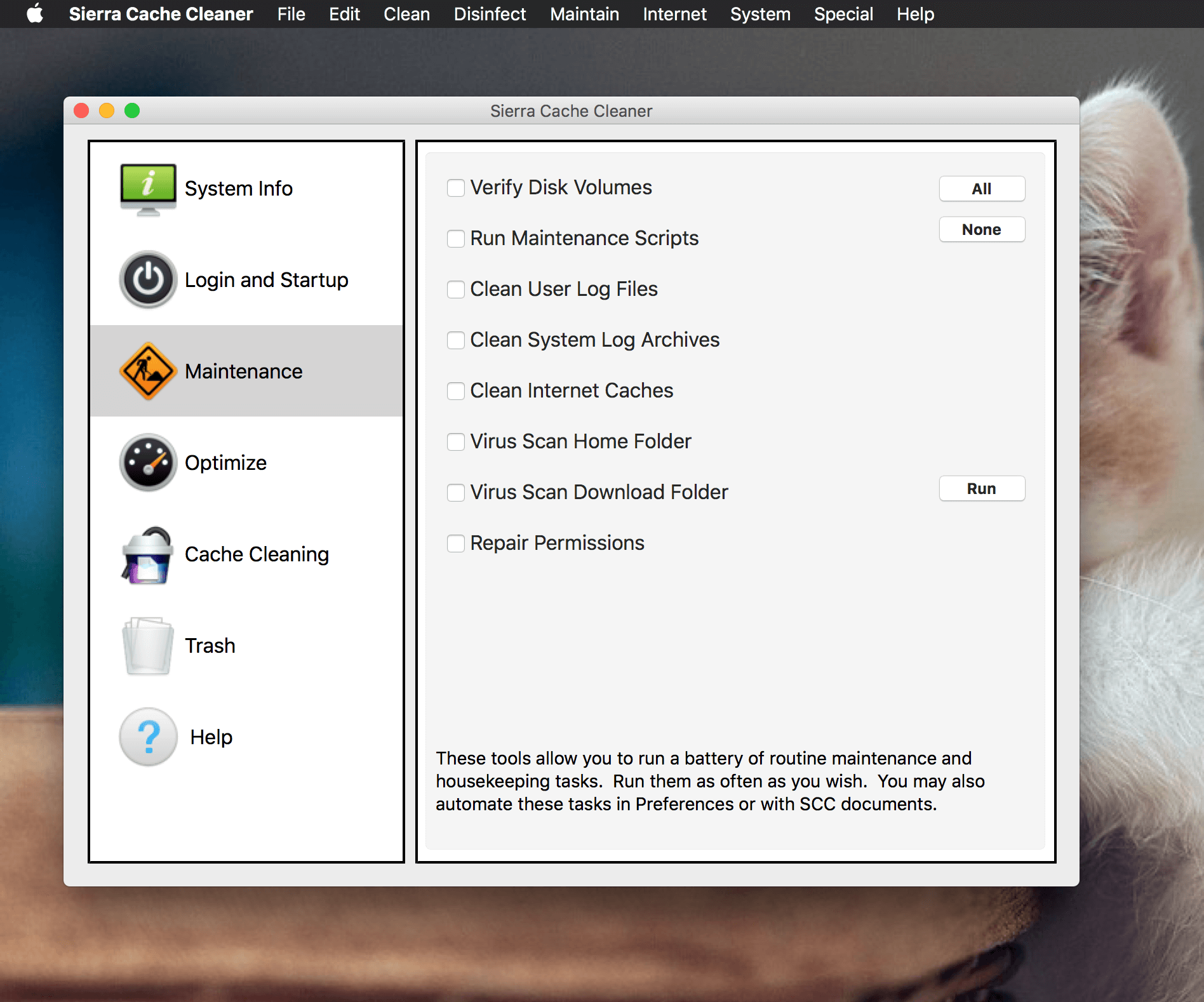 Sierra Cache Cleaner 11.1.6 系统清理软件 Sierra Cache Cleaner 11.1.6 系统清理软件
