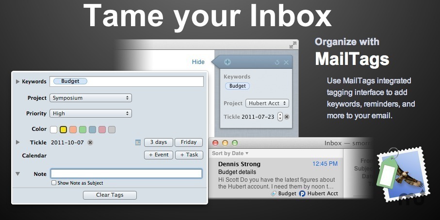 Mailtags 5.1.8 组织你的邮件并设置标签 Mailtags 5.1.8 组织你的邮件并设置标签
