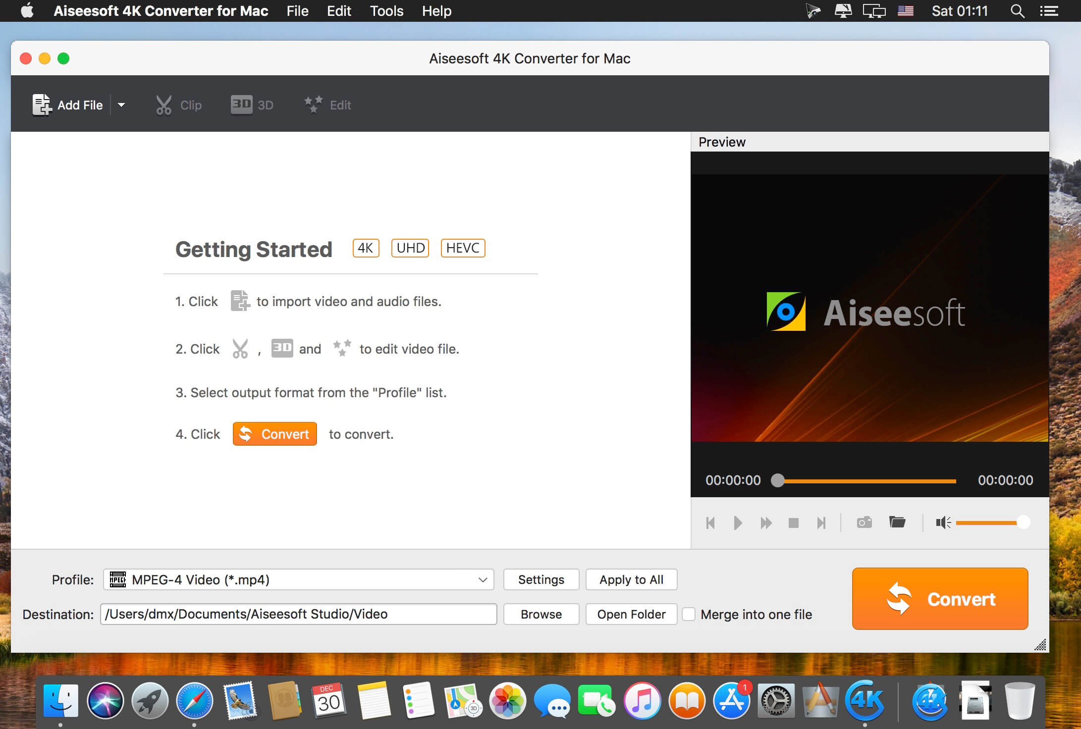 Aiseesoft 4K Converter for Mac 9.2.6 4K视频转换软件 Aiseesoft 4K Converter for Mac 9.2.6 4K视频转换软件