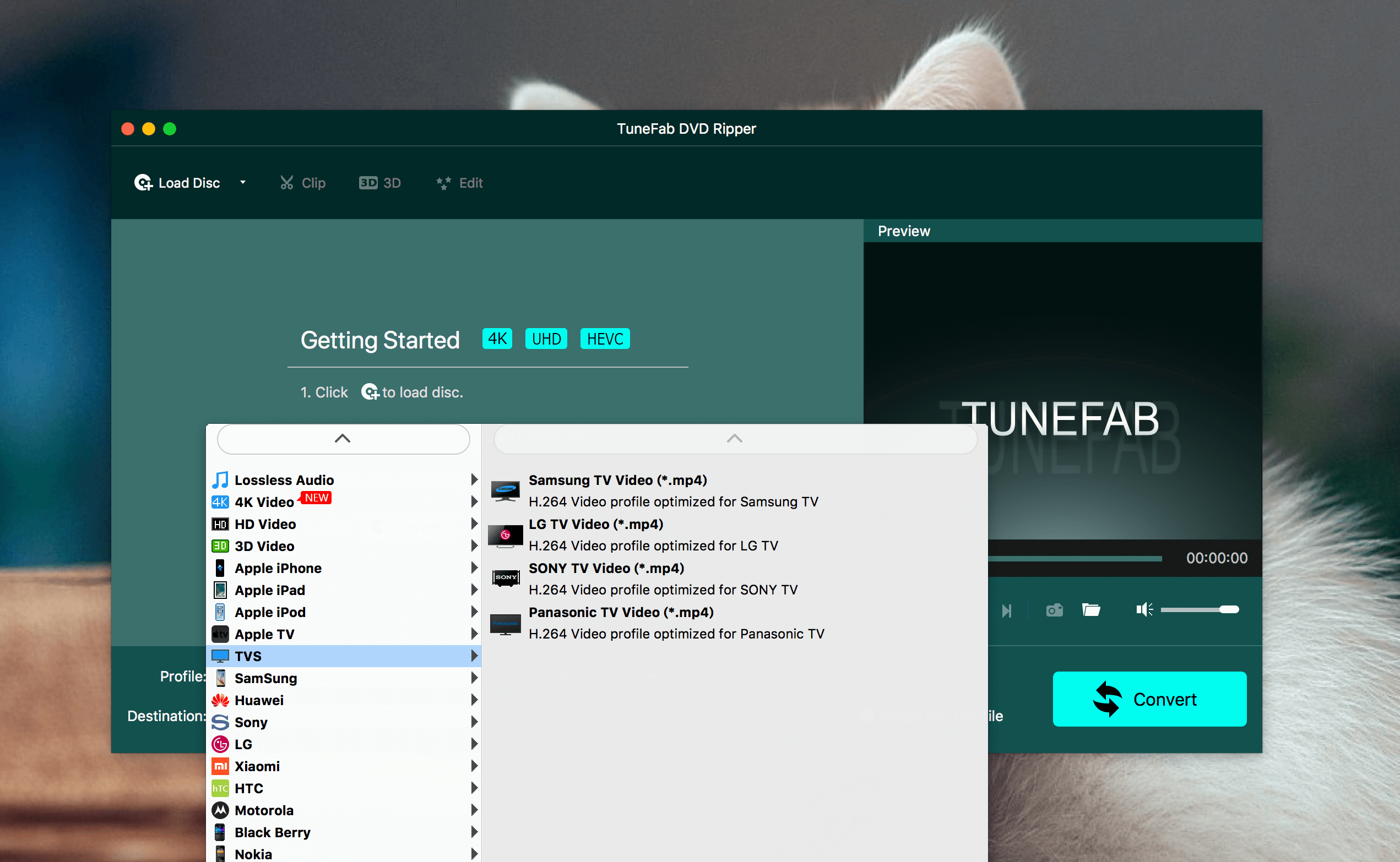 TuneFab DVD Ripper 1.0.6.70321 多功能DVD格式转换器 TuneFab DVD Ripper 1.0.6.70321 多功能DVD格式转换器