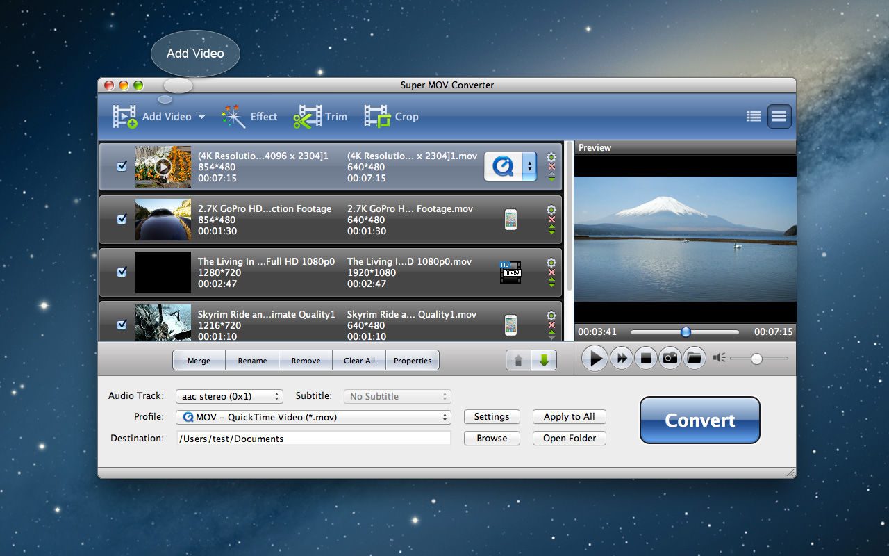 Super MOV Converter 6.3.7 视频转换工具 Super MOV Converter 6.3.7 视频转换工具