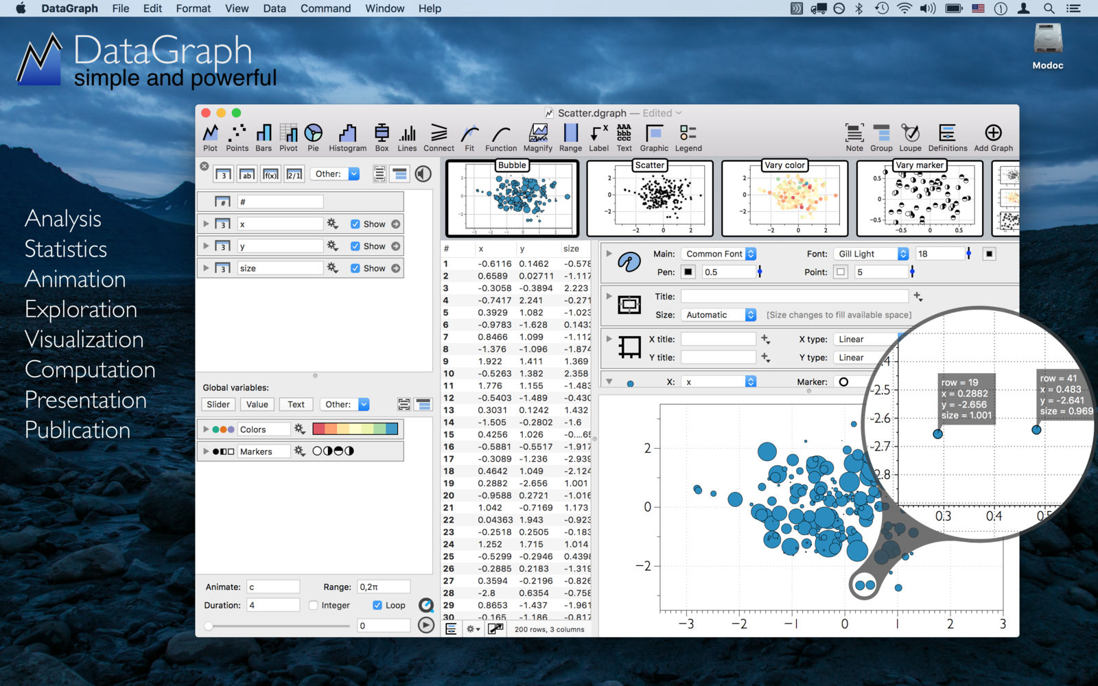 DataGraph 4.0.1 强大的图形程序 DataGraph 4.0.1 强大的图形程序