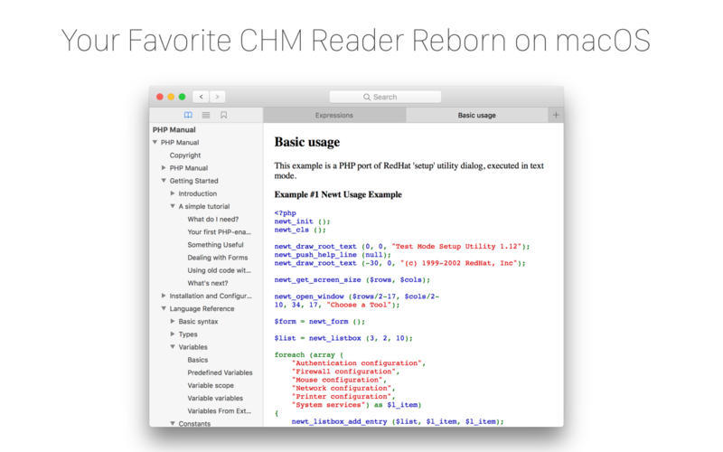 iChm 2.1.3 CHM文件阅读器 iChm 2.1.3 CHM文件阅读器