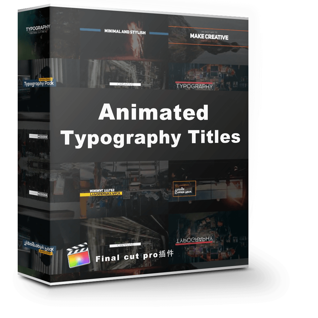 FCPX Animated Typography Titles 1.0 文字动画排版标题效果 FCPX Animated Typography Titles 1.0 文字动画排版标题效果