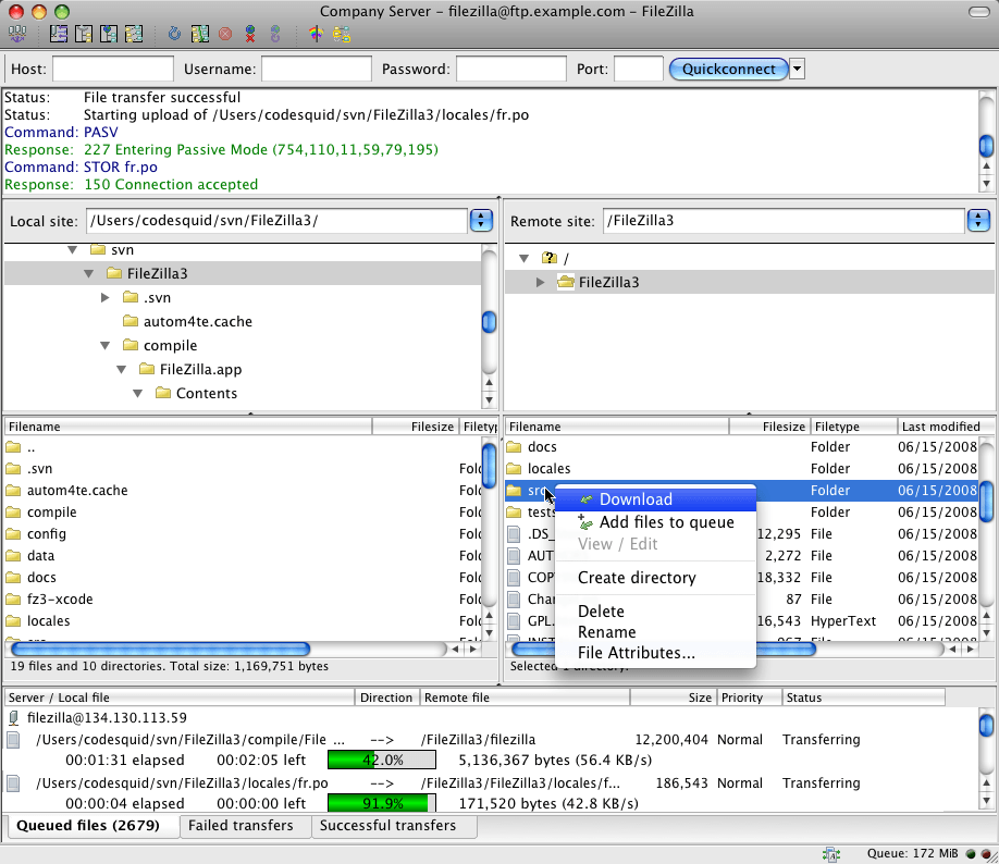 FileZilla 3.30.0 跨平台客户端