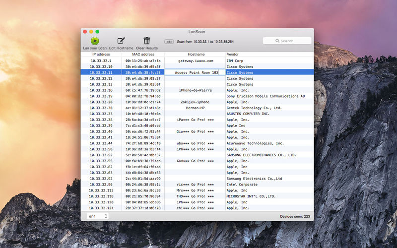 LanScan Pro 3.1 高效的IPv4网络扫描器 LanScan Pro 3.1 高效的IPv4网络扫描器