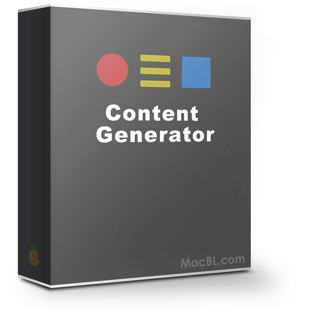Content Generator 1.2 快速填充数据工具 Content Generator 1.2 快速填充数据工具