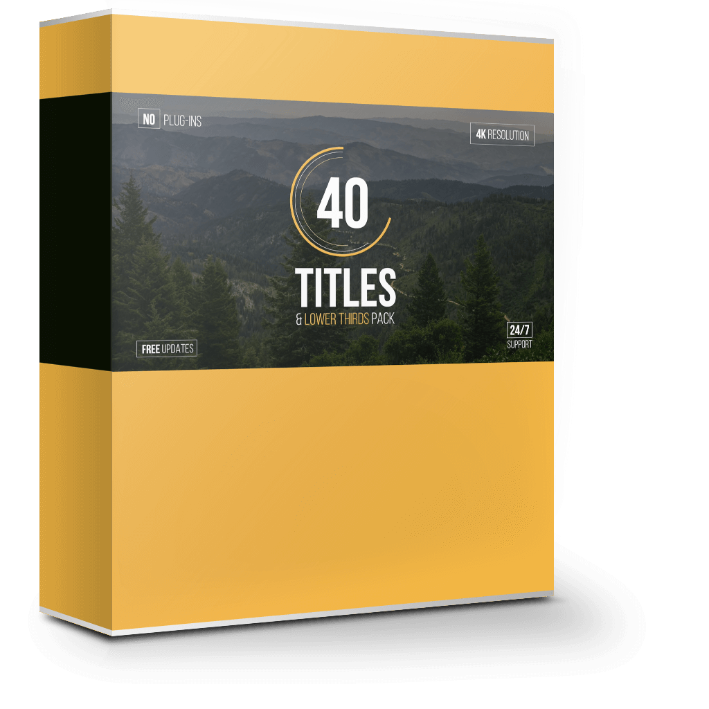 40 Titles and Lower Thirds 1.0 商务企业字幕条标题动画 40 Titles and Lower Thirds 1.0 商务企业字幕条标题动画