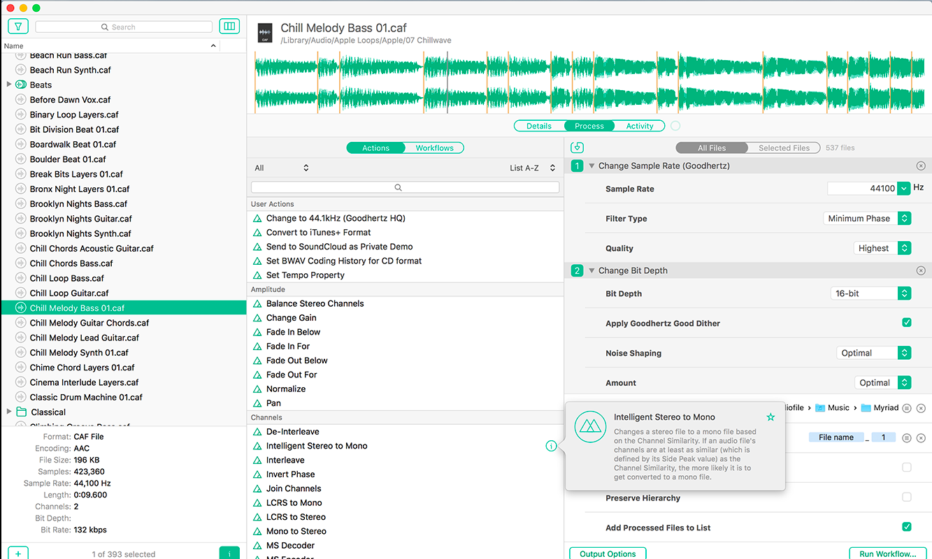 Myriad 4.2.1 音频批处理器 Myriad 4.2.1 音频批处理器