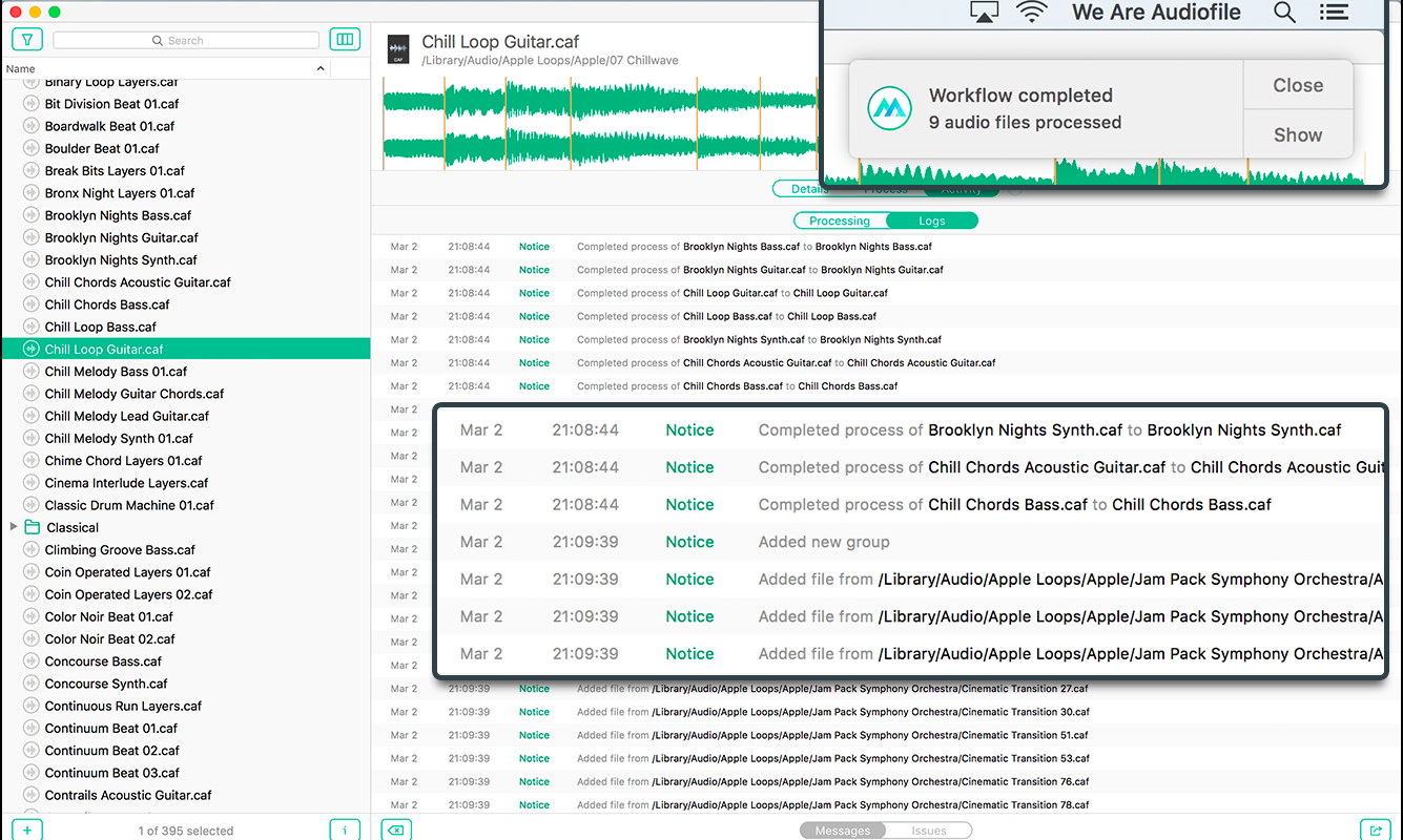 Myriad 4.2.1 音频批处理器 Myriad 4.2.1 音频批处理器