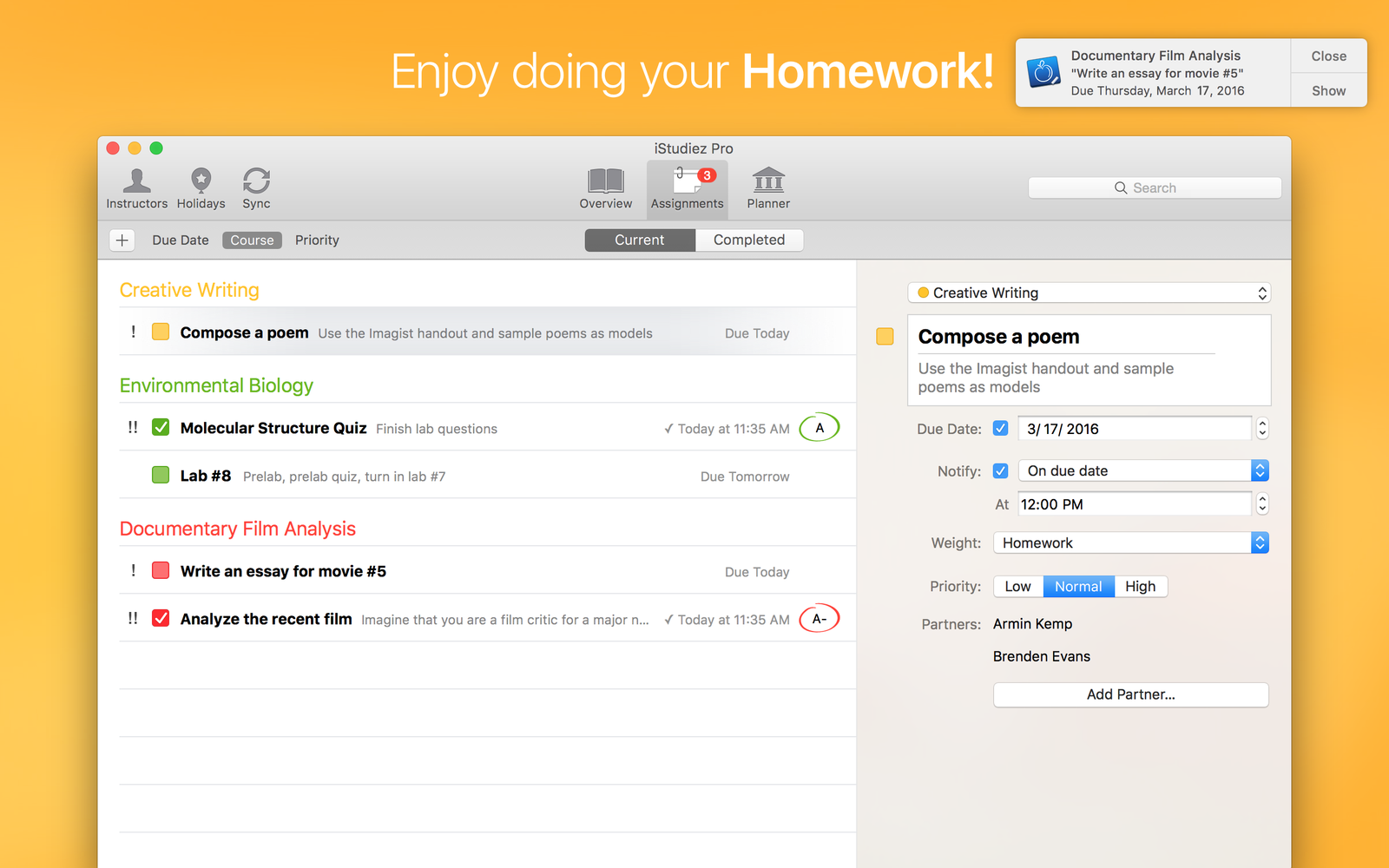 iStudiez Pro 1.4.4 日程管理软件 iStudiez Pro 1.4.4 日程管理软件