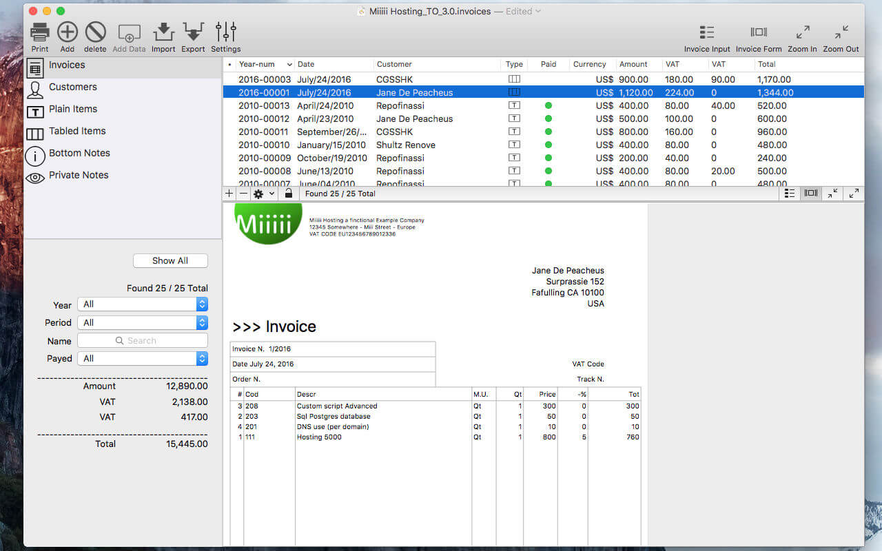 Invoices 3.2 管理打印商业发票 Invoices 3.2 管理打印商业发票