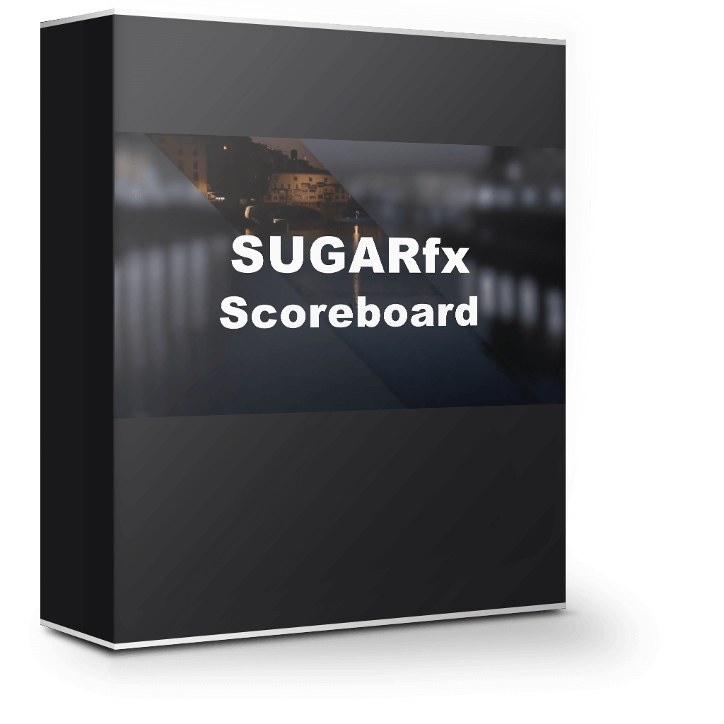 SUGARfx Scoreboard 1.0 片头视频转场特效 SUGARfx Scoreboard 1.0 片头视频转场特效