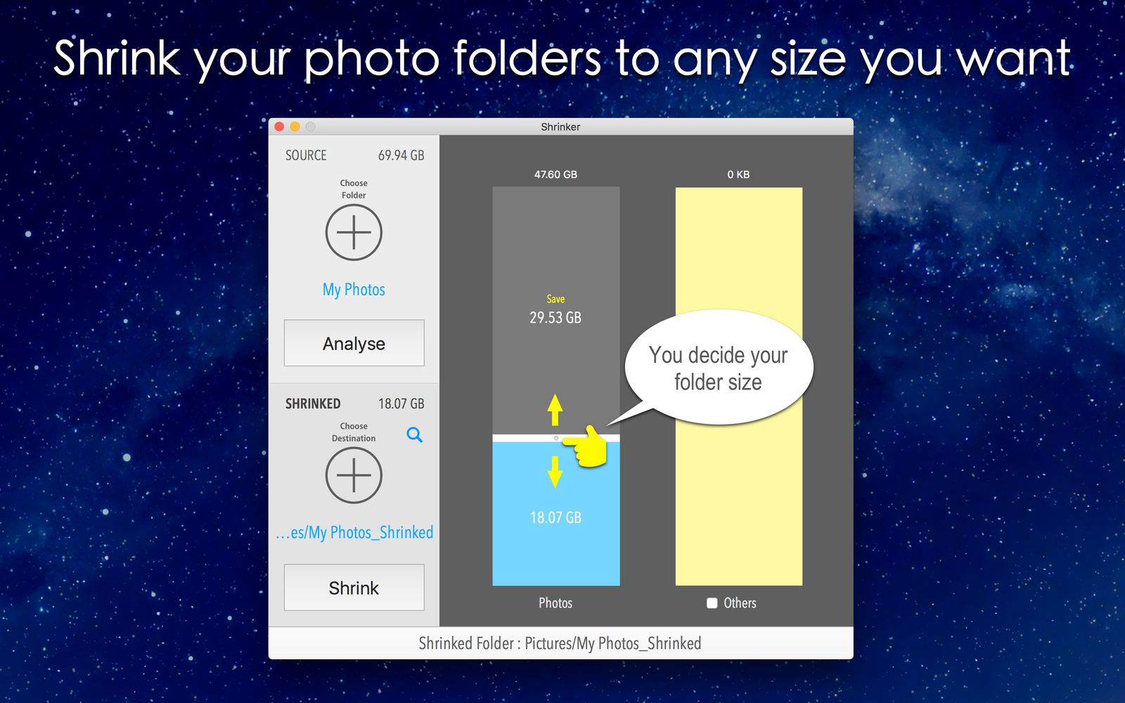 Shrinker Pro 1.1 压缩图像体积工具 Shrinker Pro 1.1 压缩图像体积工具