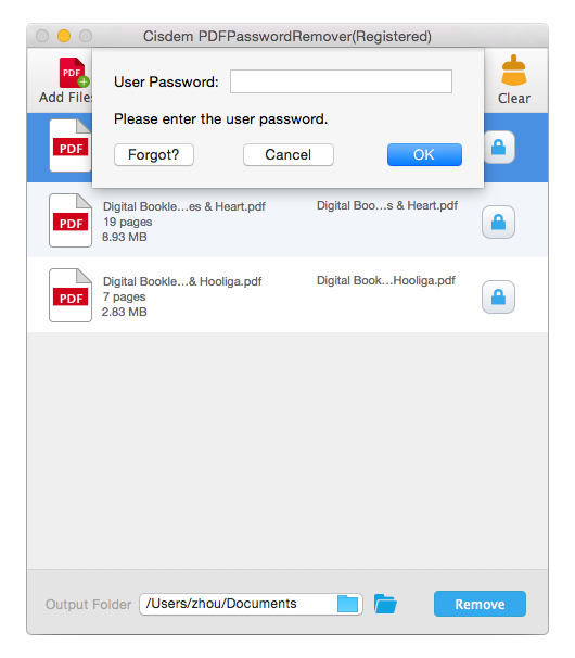 Cisdem PDF Password Remover 4.4.0 PDF解密工具 Cisdem PDF Password Remover 4.4.0 PDF解密工具