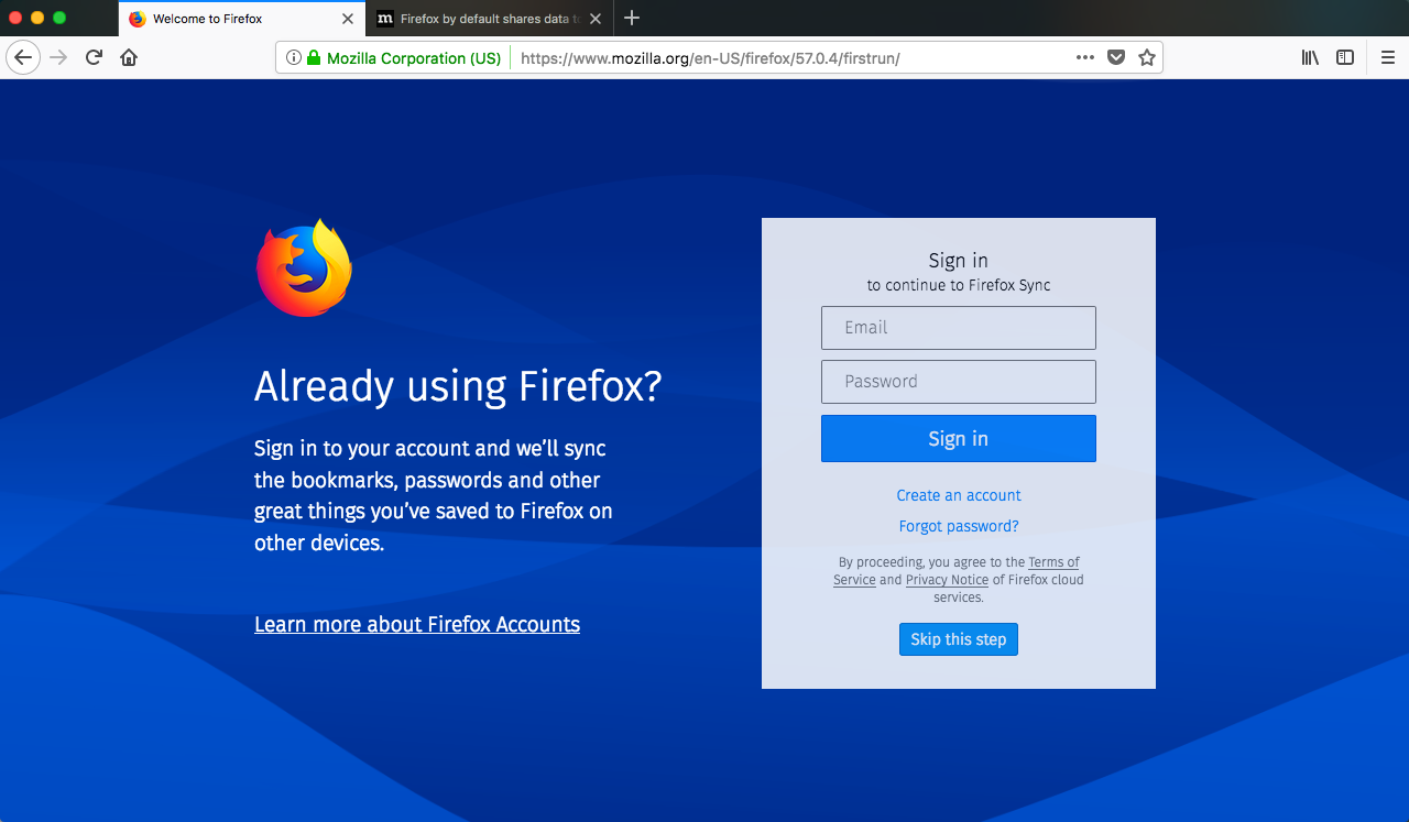 Firefox 57.0.4 安全快速的火狐浏览器 Firefox 57.0.4 安全快速的火狐浏览器