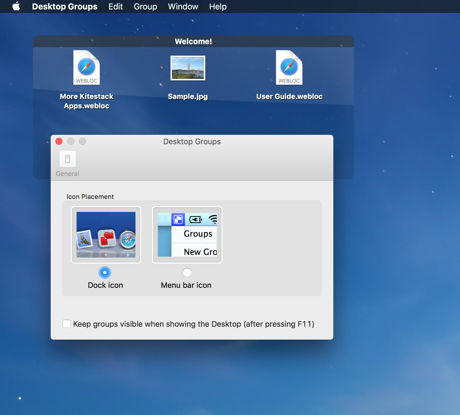 Desktop Groups 1.5.2 桌面文件管理工具 Desktop Groups 1.5.2 桌面文件管理工具