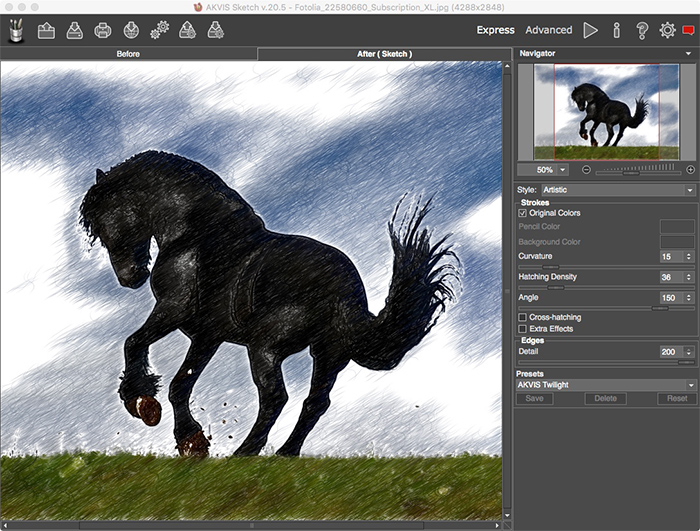 AKVIS Sketch 20.5.3201.16780 将图像转换为铅笔素描和水彩画 AKVIS Sketch 20.5.3201.16780 将图像转换为铅笔素描和水彩画