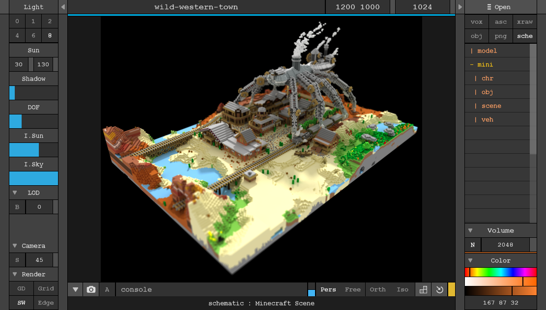 Magicavoxel 0.99.4 3D体素建模软件 Magicavoxel 0.99.4 3D体素建模软件